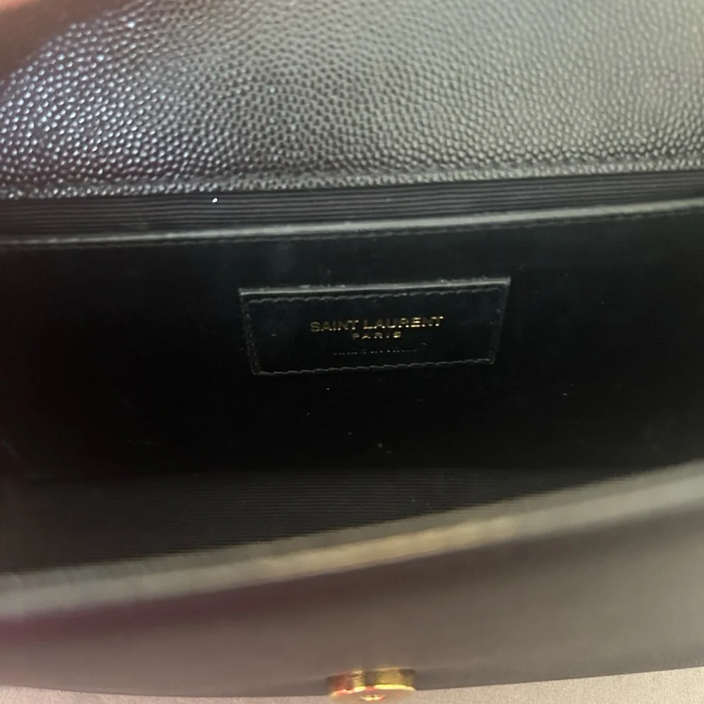 Yves Saint Laurent Black Crossbody with Gold Chain - Picture 7 of 8